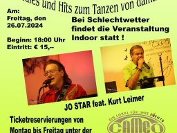 Kurt Leimer und Jo Star in der Cameo-Lounge am 26.07.2024